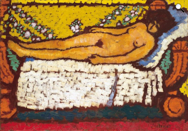 Rippl-Rónai József: Pihenő Fenella, 1911 (Fotó: Virág Judit Galéria)