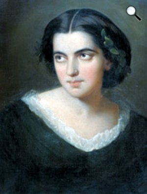 Szendrey Júlia (1828-1868) költő, műfordító (Fotó: OSZK)