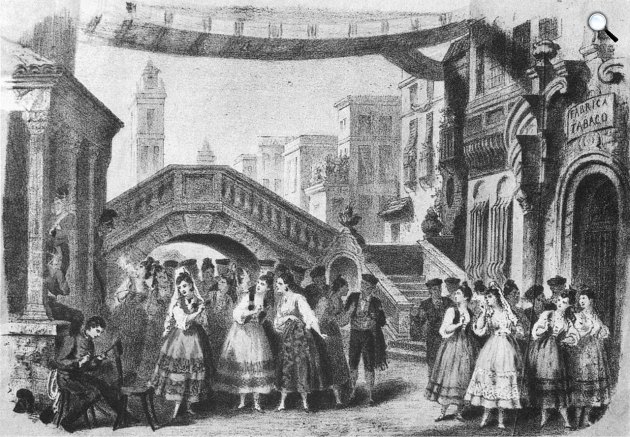 Pierre-Auguste Lamy: Carmen, 1875, bemutató, litográfia (Fotó: Wikimédia)