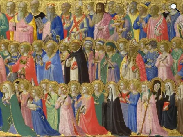 Fra-Angelico-Motto: Mindenszentek (Fotó: Wikiart)
