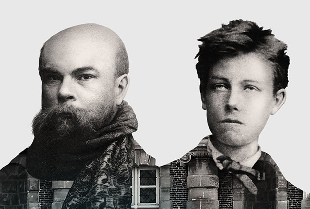 Paul Verlaine (1844-1896) és Arthur Rimbaud (1854-1891) költők, London, Camden (Fotó: rimbaudverlaine.org)