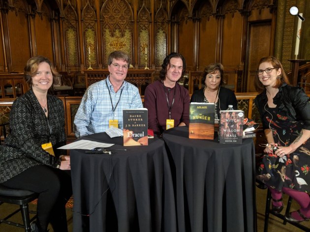 Boston Boofest - Bridget Marshall, Dacre Stoker, J.D. Barker, Alma Katsu, Hester Fox (Fotó: Agave Könyvek)