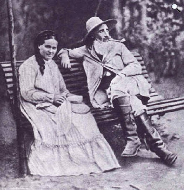 Camille Pissarro festőművész és felesége, Julie Vellay, Pointoise, 1877 (Fotó: Wikimédia)