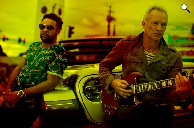 Sting brit világsztár énekes és Shaggy, jamaikai-amerikai énekes (Fotó: sting.com)