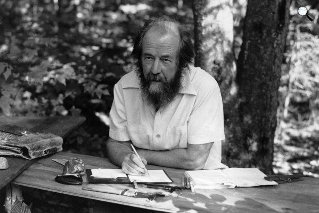 Alekszandr Iszajevics Szolzsenyicin Nobel-díjas orosz író, USA (Fotó: franceculture.fr)