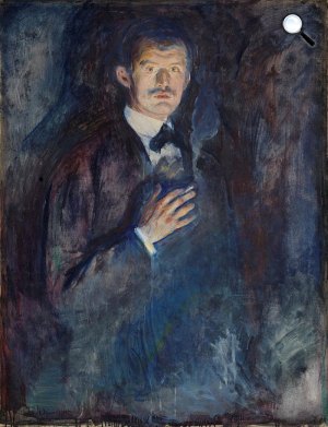Edvard Munch: Önarckép cigarettával, 1895 (Fotó: edvardmunch.org)