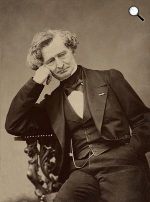 Louis Hector Berlioz (1803-1869) romantikus zeneszerző, író, zenekritikus, 1863 (Fotó: Pierre Petit / Wikimédia)