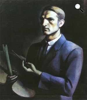 Kmetty János: Palettás önarckép, 1912  (Fotó: OSZK)