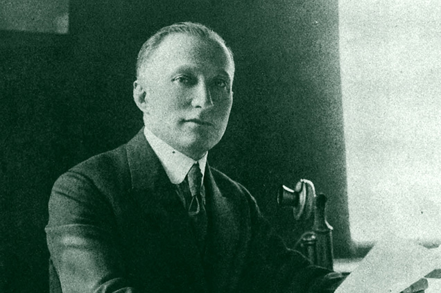 Zukor Adolf (Adolph Zukor) (1873-1976) magyar származású producer, a Paramount Pictures filmvállalat alapítója, 1922 (Fotó: Apeda)