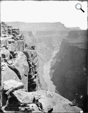  Grand Canyon Nemzeti Park, Toroweap-kilátó a Colorado folyóra, Arizona, 1919 (Fotó: @todaysdocument.tumblr.com)