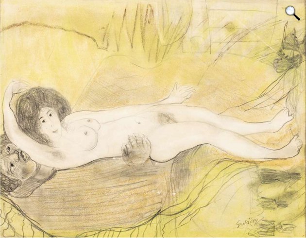 Gulácsy Lajos: Szerelem Na'Conxypan-ban, 1910 körül (Fotó: BÁV)