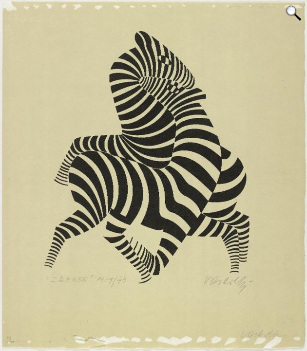 Victor Vasarely: Zebrák 1939-1943 (Fotó: © Centre Pompidou)