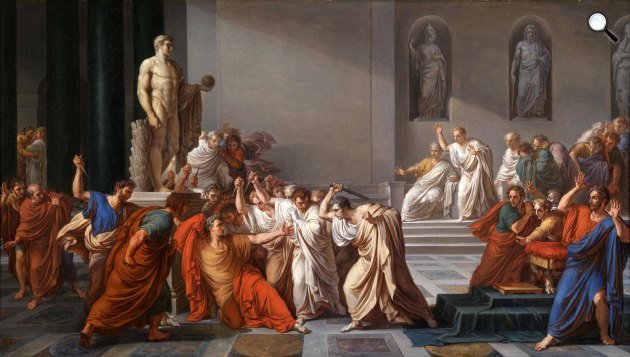  Vincenzo Camuccini: Julius Caesar halála, 1804 (Fotó: Wikimédia)