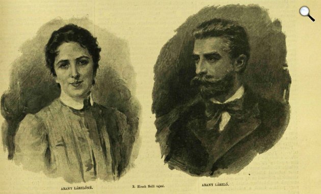 Arany Lászlóné Szalay Gizella (1857-1875) és Arany László (1844-1898) költő, műfordító (Fotók: R. Hirsch Nelli/OSZK)