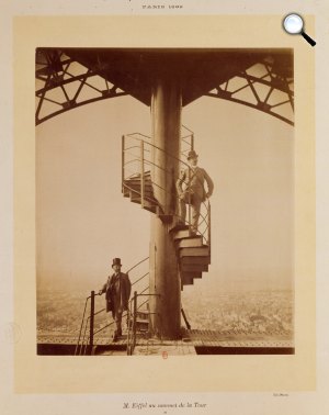 Gustav Eiffel építészmérnök az Eiffel-torony átadásakor, 1889, Párizs (Fotó: Facebook/@TourEiffel)  