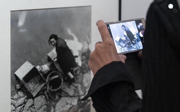  Bauhaus100 - A zseniális kísérletező: Moholy-Nagy László fotográfiai című kiállítás a Mai Manó Házban, 2019 (MTI/Szigetváry Zsolt)