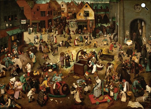Id. Pieter Bruegel: A farsang és a böjt csatája, 1599 (Fotó: Wikiart)
