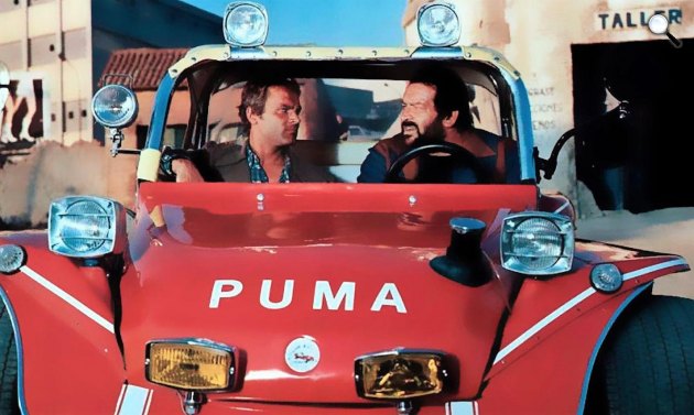 Különben dühbe jövünk -  Terence Hill és Bud Spencere, 1974 (Fotó: budterence.de)