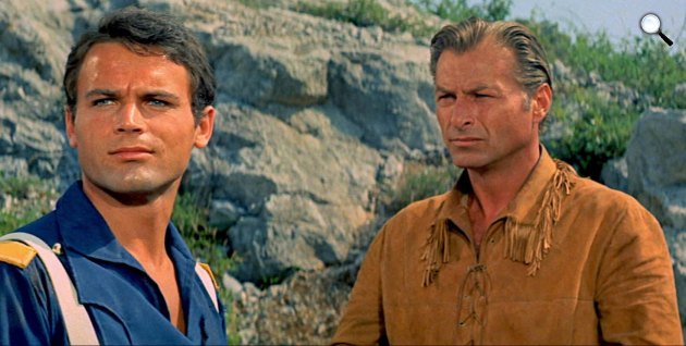 Winnetou II - Az utolsó renegátok - Terence Hill és Lex Barker, 1964 (Fotó: budterence.de) 