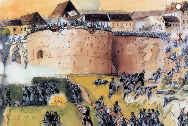 Than Mór: Buda ostroma - a magyar fősereg visszafoglalja a budai várat a császáriaktól (Fotó: Wikimédia)