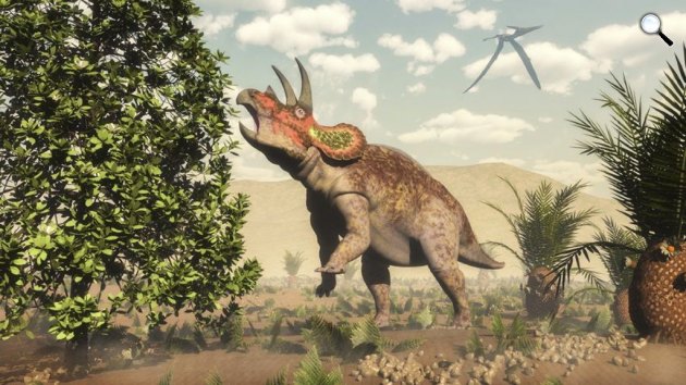 Triceratops Ornithischia dinoszaurusz (Forrás: Plantedtank.net)