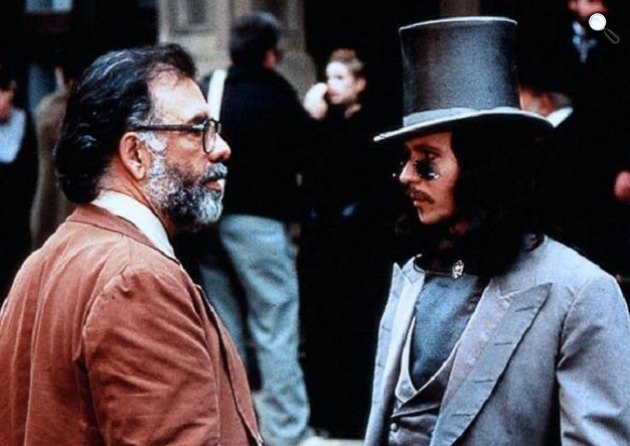 A Drakula forgatásán - Francis Ford Coppola rendező és Gary Oldman színész (Fotó: listal.com)