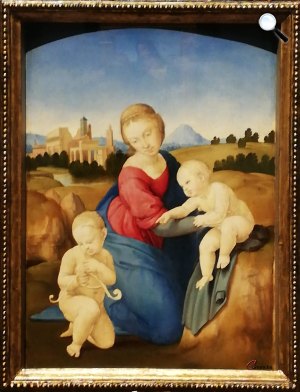 Raffaello Santi: Esterházy Madonna, Szépművészeti Múzeum (Fotó: Kibelbeck Mara/Cultura.hu)