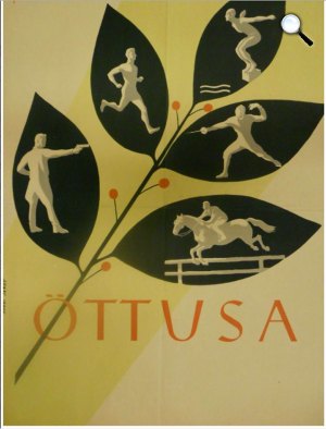 Biankó (kitöltendő) öttusa sport plakát (Fotó: OSZK)