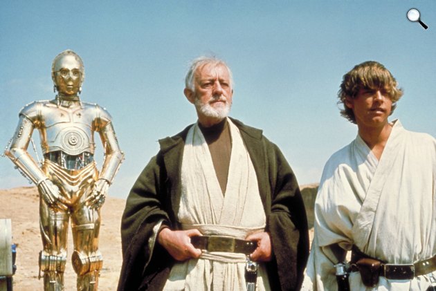 Star Wars - Alec Guinness és Mark Hamill (Fotó: listal.com)