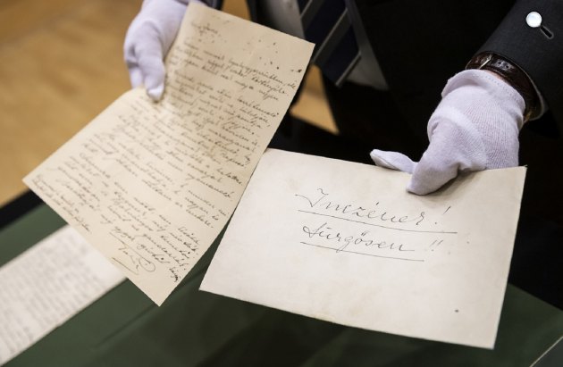Gróf Teleki Pál (1879-1941) miniszterelnök eddig ismeretlen búcsúlevelei (Fotó: MTI/Mónus Márton)