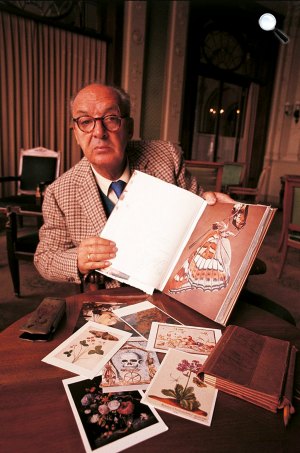 Vladimir Nabokov (1899-1977) orosz származású amerikai író, fordító, kritikus, Montreux, 1969 (Fotó: Wikimédia)