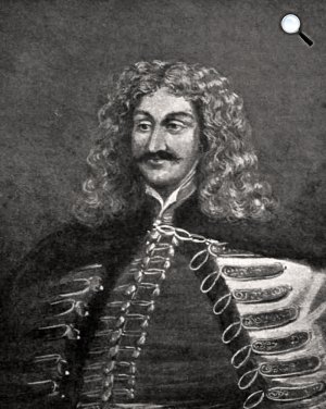 Gróf gyarmati és kékkői Balassi Bálint (1626-1684) költő és drámaíró, császári és királyi tanácsos, Hont vármegye főispánja és a korponai őrség főparancsnoka, a 17. századi barokk nemesi költészet alakja (Fotó: Vasárnapi Ujság/OSZK)