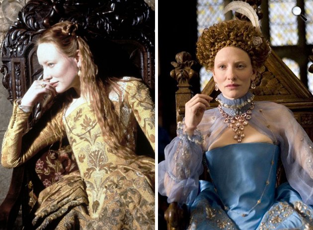 Elizabeth, 1998 és Elizabeth: Az aranykor, 2007 - Cate Blanchett (Fotók: listal.com)