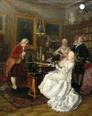 George Grooth: II. (Nagy) Katalin cárné és Lomonoszov (Fotó: Wikimédia)