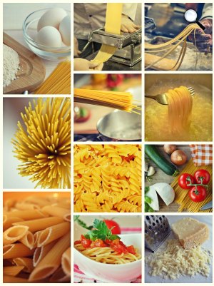 Cső, spárga, spagetti, leves száraztészta készítése - ételekhez körítés, kollázs (Fotó: Pixabay)