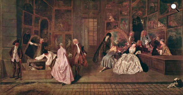 Jean-Antoine Watteau: Gersaint műkereskedő, 1720 - illusztráció (Fotó: Wikimédia)