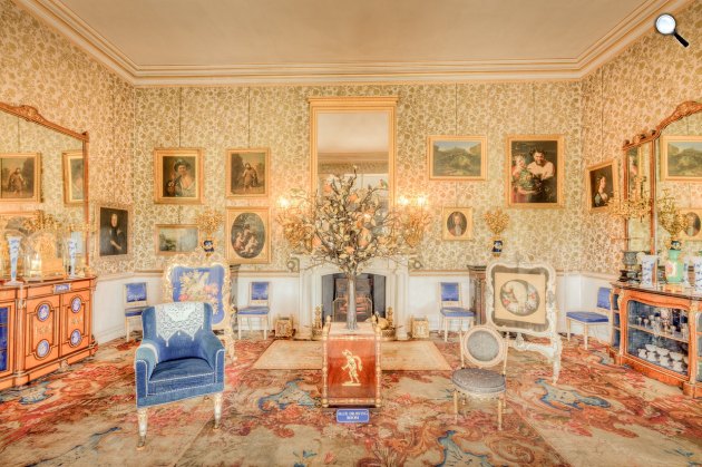 A Burton Constable-kastély dísztermében Chippendale-bútorok vannak, Kelet-Yorkshire (Fotó: Pixabay)