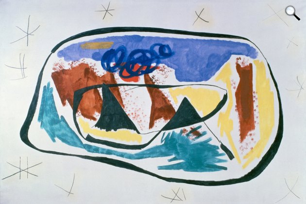 Joan Miró: Festmény, 1930 (Fotó: Centre Pompidou, MNAM-CCI/Jacques Faujour/Dist. RMN-GP © Successió Miró / Adagp, Paris)