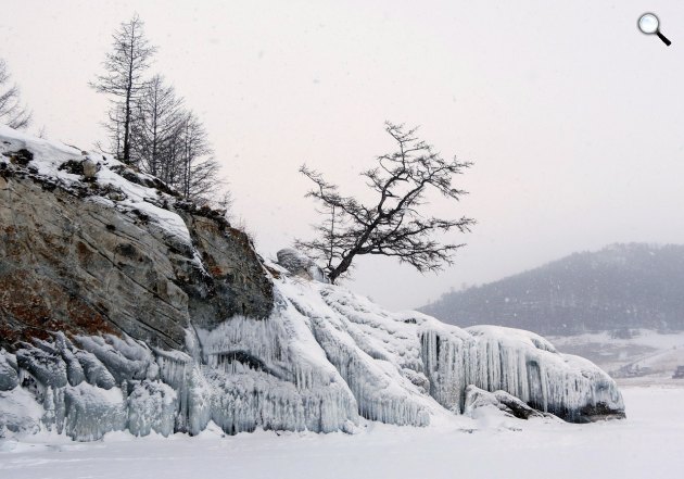 A Bajkál-tó télen a Jenyiszej folyó vízgyűjtő területén, Dél-Szibéria, Oroszország (Fotó: Pixabay)