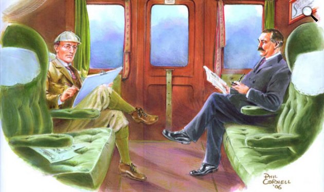 Phil Cornell: Sidney Paget és Arthur Conan Doyle portréja (Fotó: Wikimédia)