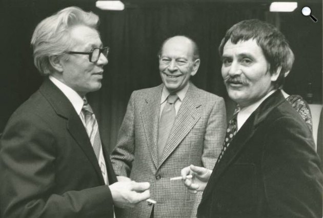 Sütő András, Örkény István és Juhász Ferenc (Fotó: PIM)