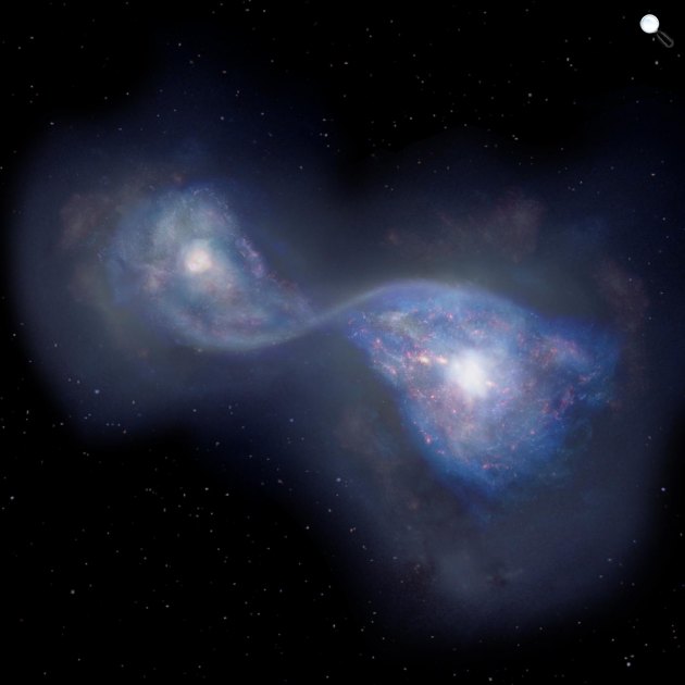 B14-65666 galaxis, csillagászat (Fotó: eurekalert.org)