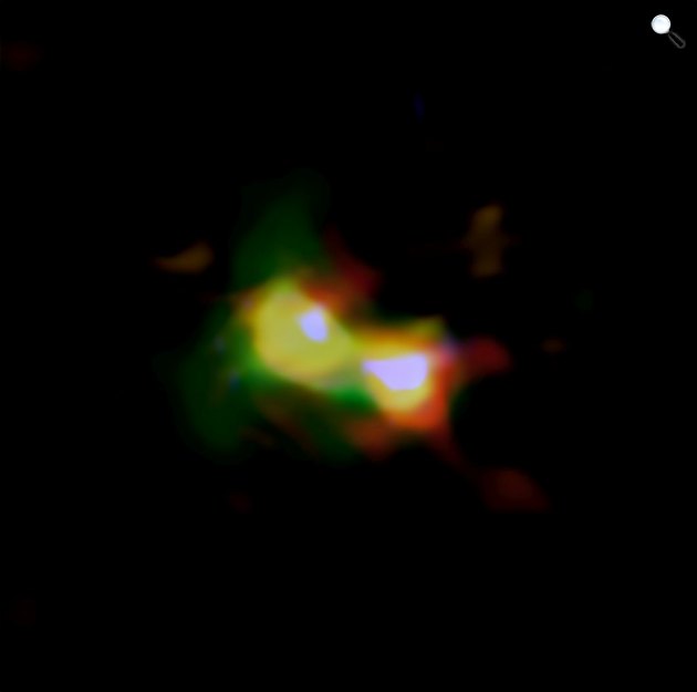 B14-65666 galaxis, csillagászat (Fotó: eurekalert.org)