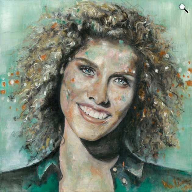 Hullan Bea: Fábián Juli portréja (Fotó: Amor Del Arte Galéria és Aukciósház)