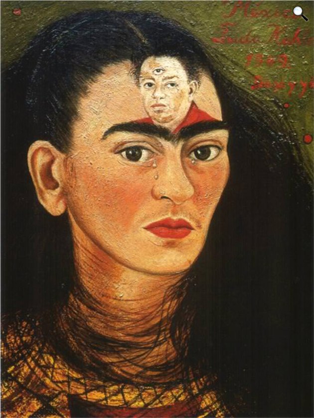 Frida Kahlo: Diego és én, 1949 (Fotó: fridakahlo.org)