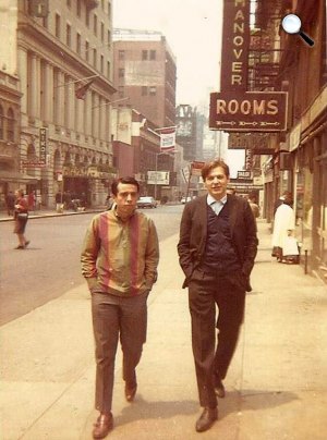 Sergio Mendes zongorista, zeneszerző és Antonio Carlos Jobim  zeneszerző, zongorista, gitáros, énekes, Manhattan, 1962 (Fotó: Facebook/Antonio Carlos Jobim)