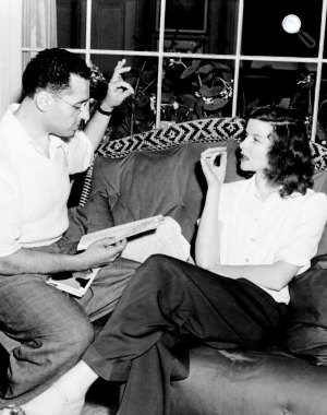 George Cukor rendező és Katharine Hepburn színésznő jó barátságban voltak (Fotó: listal.com)