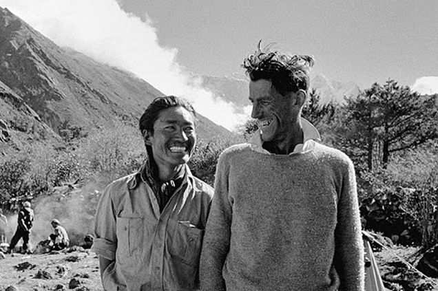 Edmund Hillary hegymászó és Tenzing Norgay nepáli serpa (Fotó: Pinterest)