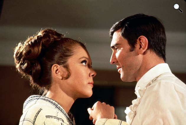 007 James Bond - Őfelsége titkosszolgálatában - Diana Rigg és George Lazenby, 1969 (Fotó: CineFest)