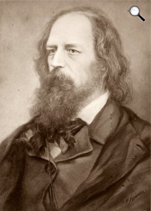 Alfred Tennyson (1809-1892) Anglia egyik legnépszerűbb költője (Fotó: Wikimédia)